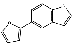 5-(2-FURYL)-1H-INDOLE 结构式