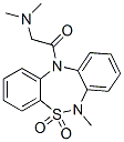 6-methyl-6,11-dihydro-11-((N,N-dimethylamino)acetyl)dibenzo(c,f)-(1,2,5)-thiadiazepine 5,5-dioxide Struktur