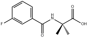 Alanine,  N-(3-fluorobenzoyl)-2-methyl-,128396-74-7,结构式