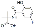 Alanine,  N-(5-fluoro-2-hydroxybenzoyl)-2-methyl- 结构式