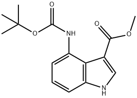 Methyl 4-(Boc-aMino)indole-3-carboxylate, 97% Structure