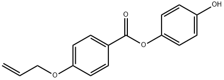 4-Hydroxyphenyl 4-allyloxybenzoate 化学構造式