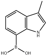 Boronic acid, B-(3-Methyl-1H-indol-7-yl)- 结构式