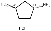CIS-3-アミノシクロペンタノール塩酸塩 化学構造式