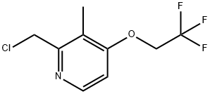 2-氯甲基-3-甲基-4-(2,2,2-三氟乙氧基)吡啶, 128430-66-0, 结构式