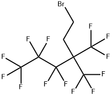 1-ブロモ-4,4,5,5,6,6,6-ヘプタフルオロ-3,3-ビス(トリフルオロメチル)ヘキサン 化学構造式