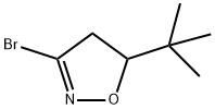 3-溴-5-叔丁基-4,5-二氢异恶唑, 128464-85-7, 结构式