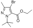 4-BROMO-1-(1,1-DIMETHYLETHYL)-3-METHYL-1H-PYRAZOLE-5-CARBOXYLIC ACID ETHYL ESTER Structure