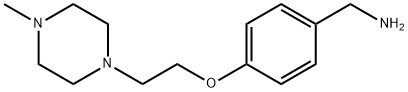 4-[2-(4-甲基-1-哌嗪基)乙氧基]苯甲胺, 128540-39-6, 结构式