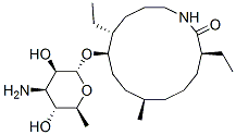 (3S,7R,10R,11R)-10-[(2R,3R,4R,5R,6S)-4-Amino-3,5-dihydroxy-6-methyl-oxan-2-yl]oxy -3,11-diethyl-7 -methyl-1-azacyclotetradecan-2-one|抗生素 SCH 38516