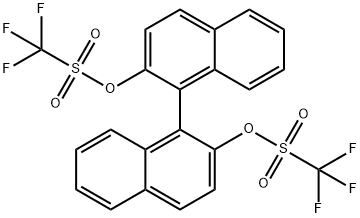 (R)-(-)-1,1'-BI-2-NAPHTHOL BIS(TRIFLUOROMETHANESULFONATE) Struktur