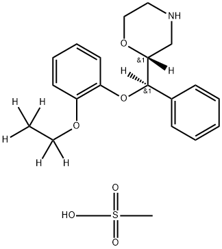メシル酸レボキセチン-D5 化学構造式