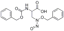 3-[Nitroso(benzyloxy)amino]-N-[(benzyloxy)carbonyl]-D,L-alanine
 化学構造式