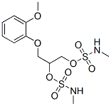 methylsulfamic acid 3-(2-methoxyphenoxy)-2-(((methylamino)sulfonyl)oxy)propyl ester Struktur