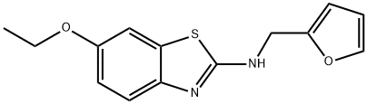 6-Ethoxy-N-(furan-2-ylmethyl)benzo[d]thiazol-2-amine 化学構造式