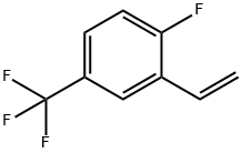 4-Fluoro-3-vinylbenzotrifluoride, 2-Ethenyl-1-fluoro-4-(trifluoromethyl)benzene 结构式