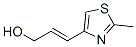 2-Propen-1-ol,  3-(2-methyl-4-thiazolyl)- Structure