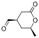 2H-Pyran-4-carboxaldehyde, tetrahydro-2-methyl-6-oxo-, cis- (9CI) Structure