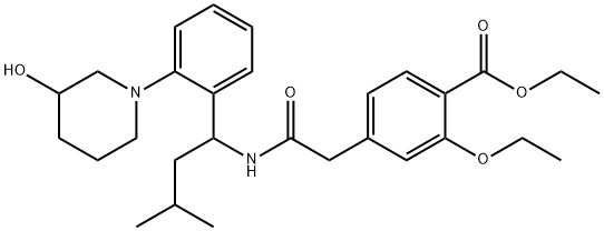 3’-Hydroxy Repaglinide Ethyl Ester
(Mixture of Diastereomers),1286972-50-6,结构式