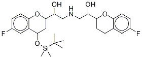 4-tert-Butyldimethylsilyloxy Nebivolol 
(Mixture of Diastereomers) 化学構造式