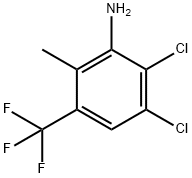 2,3-Dichloro-6-methyl-5-(trifluoromethyl)aniline Struktur