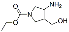1-Pyrrolidinecarboxylicacid,3-amino-4-(hydroxymethyl)-,ethylester(9CI)|