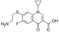 7-(2-aminoethylthio)-1-cyclopropyl-6-fluoro-1,4-dihydro-4-oxoquinoline-3-carboxylic acid Structure