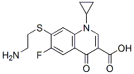 7-(2-aminoethylthio)-1-cyclopropyl-6-fluoro-1,4-dihydro-4-oxoquinoline-3-carboxylic acid 结构式