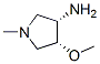 3-Pyrrolidinamine,4-methoxy-1-methyl-,cis-(9CI) Struktur