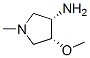 3-Pyrrolidinamine,4-methoxy-1-methyl-,cis-(9CI) 结构式