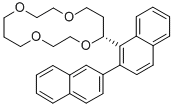 (R)-2,2'-ビナフチル-14-クラウン-4 化学構造式