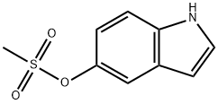 1H-吲哚-5-基甲磺酸盐 结构式