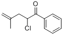 4-Penten-1-one, 2-chloro-4-methyl-1-phenyl- (9CI) 化学構造式