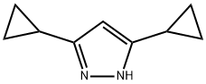 3,5-DICYCLOPROPYL-1H-PYRAZOLE, 1288339-30-9, 结构式