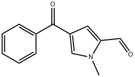 4-苯甲酰基-1-甲基-1氢-吡咯-2-甲醛,128843-58-3,结构式