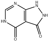 1H-Pyrazolo[3,4-d]pyrimidine-3,4(2H,5H)-dione,128850-53-3,结构式