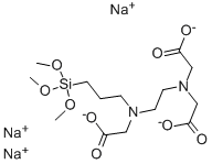 N-(三甲氧基硅丙基)乙二胺三乙酸钠盐, 128850-89-5, 结构式