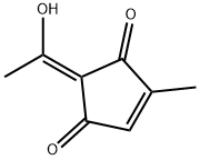 4-Cyclopentene-1,3-dione, 2-(1-hydroxyethylidene)-4-methyl-, (Z)- (9CI) Structure