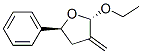 Furan, 2-ethoxytetrahydro-3-methylene-5-phenyl-, trans- (9CI) Structure