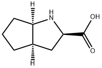 Cyclopenta[b]pyrrole-2-carboxylic acid, octahydro-, (2R,3aR,6aR)- (9CI) Structure
