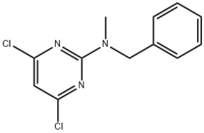 N-benzyl-4,6-dichloro-N-MethylpyriMidin-2-aMine Struktur