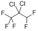 2,2-ジクロロ-1,1,1,3,3-ペンタフルオロプロパン(HCFC-225aa) 化学構造式