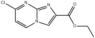 IMidazo[1,2-a]pyriMidine-2-carboxylic acid, 7-chloro-, ethyl ester 化学構造式