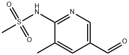 N-(5-forMyl-3-Methylpyridin-2-yl)MethanesulfonaMide 结构式