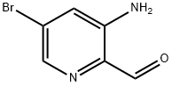 3-アミノ-5-ブロモピリジン-2-カルブアルデヒド 化学構造式