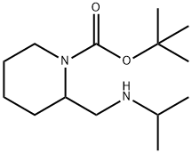 2-[[(1-甲基乙基)氨基]甲基]-1-哌啶甲酸叔丁酯,1289387-82-1,结构式