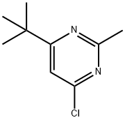 4-(叔丁基)-6-氯-2-甲基嘧啶,128939-55-9,结构式