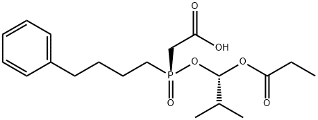 Des(4-cyclohexyl-L-proline) Fosinopril Acetic Acid 化学構造式