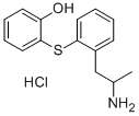 2-((2-(2-Aminopropyl)phenyl)thio)phenol hydrochloride Structure