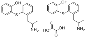 2-((2-(2-Aminopropyl)phenyl)thio)phenol ethanedioate (2:1) (salt) Struktur
